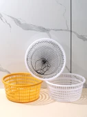 Plastik File Sepet - Büyük Boy - Deniz Ürünleri/Sebze Saklama - Sarı - 4