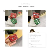 AirPods 1/2 Uyumlu Deri Kılıf - Para Sekiz Yön + Kolye - 7