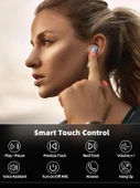 40dB Aktif Gürültü Önleyici Bluetooth Kulaklık - Siyah Gümüş Kaplama - 3