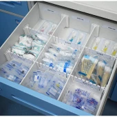 Ayarlanabilir Çekmece Bölme Düzenleyici - C Tipi 2 Adet [50.5*9cm] 4 Sabit Tokalı thumbnail 2