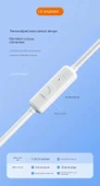 L01 3.5mm Mikrofonlu Düz Kulaklık Yuvarlak Girişli Kablolu Kulaklık - 8