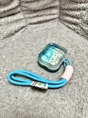 AirPods 3 Kılıf - Şeffaf Denizanası Ahtapot Desenli Metal Deniz Hayvanı Kolye - 3