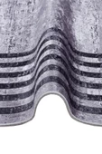 Frenda Home Çerçeve Desen Dokuma Pamuk Taban Dijital Dekoratif Halı  GRİ 140X200 - 3