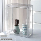 Çay Seti Saklama Kutusu - Model 2 - Şeffaf ve Bölmesiz - 1