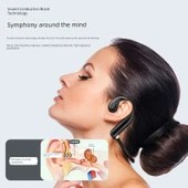 Kemik İletimli Bluetooth Kulaklık - W10 Siyah/Mavi [Paket] - 5