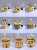 Bambu Dokuma Yumurta Sepeti - 2.50kg - Yeşil - Kalınlaştırılmış - 3