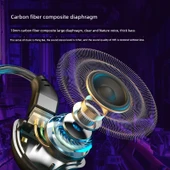 3.5mm Siyah Dört Bobinli HiFi Bass Kablolu Oyuncu Kulaklığı - 5