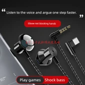 Type-C Dijital Kulaklık - Genç Pudra thumbnail 2