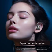 3.5mm Siyah Dört Bobinli HiFi Bass Kablolu Oyuncu Kulaklığı - 4