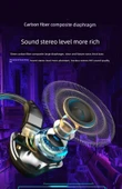 3.5mm Siyah Dört Bobinli HiFi Bass Kablolu Oyuncu Kulaklığı - 11