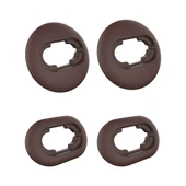 Galaxy Buds Live Silikon Kulaklık Kılıfı - Kahverengi Büyük ve Küçük Boy 1'er Çift - 1