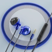 A8 Koyu Mavi 3.5mm Kablolu Kulak İçi Oyuncu Kulaklığı - 1