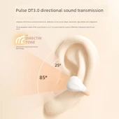 Kemik İletimli Bluetooth Kulaklık - M9 - Beyaz - 4