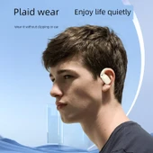 TWS Bluetooth 5.4 Kulak Klipsli Spor Kulaklık - Siyah thumbnail 3