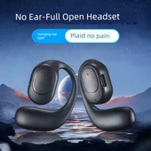 Bluetooth 5.3 Kulaklık - Hava İletimli - Spor Kulaklığı - Siyah - 6 Saat Konuşma - 8