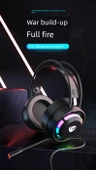 3.5mm Soketli Kedi Kulaklıklı Oyun Kulaklığı - Parlak Pembe - 6