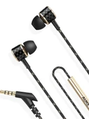 Karbon Fiber Kablolu Kulak İçi Kulaklık - 3.5mm - 4