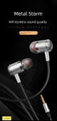 Metal Subwoofer Kulak İçi Mikrofonlu Kulaklık - Gümüş (Poşetli) thumbnail 7