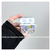 AirPods Pro 2. Nesil Uyumlu DIY Elmas Dalga Desenli Koruyucu Kılıf - Tek Kabuk + DIY Elmas + Kolye - 11