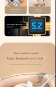 Bluetooth 5.2 Gaming Kulaklığı - Cool Siyah - Gürültü Önleme - HiFi Ses - 10