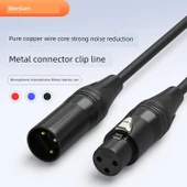 DMX512 Balanslı Sahne Aydınlatma Kablosu - 5 Metre - Siyah - 1