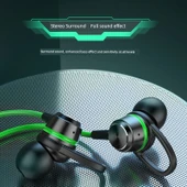 Ambalajlı Mikrofonlu Kablolu E-Spor Oyuncu Kulaklığı - G5-A Kırmızı - 3