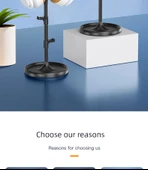 Masaüstü Gaming Kulaklık Standı - Pembe - Alüminyum Alaşımlı - 8