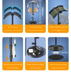 Masaüstü Gaming Kulaklık Standı - Pembe - Alüminyum Alaşımlı - 9