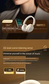 Gürültü Önleyici Kablosuz Bluetooth 5.2 Oyuncu Kulaklığı - Retro Kahve - 11