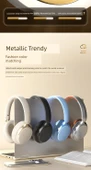 Gürültü Önleyici Kablosuz Bluetooth 5.2 Oyuncu Kulaklığı - Retro Kahve - 9