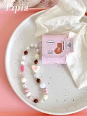 Apple AirPods Pro 2. Nesil için Liçi Desenli Deri Kulaklık Kılıfı - Seni Seviyorum Ayı + Asma Zinciri thumbnail 10