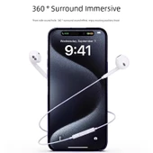 iPhone 15 Pro Max Uyumlu Type-C Dijital Kulaklık - Siyah (K58) - 5