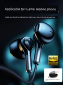 Type-C Kablolu Kulaklık - Siyah - Dijital Çözümleme - Stereo Surround Ses - 2