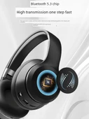 Bluetooth 5.3 Kablolu Kablosuz Kulaklık - Yunyan Beyazı - 5