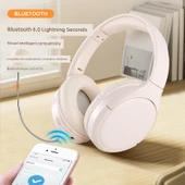Bluetooth 6.0 Öğrenci Kulaklığı - Beyaz [Gerçek Zamanlı Dinleme + Kayıt Oynatma] - 3