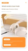 Bluetooth 6.0 Öğrenci Kulaklığı - Beyaz [Gerçek Zamanlı Dinleme + Kayıt Oynatma] - 7