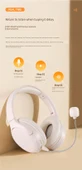 Bluetooth 6.0 Öğrenci Kulaklığı - Beyaz [Gerçek Zamanlı Dinleme + Kayıt Oynatma] - 8
