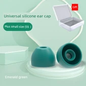 Silikon Kulaklık Ucu Kutusu - Zümrüt Yeşili - Plus Küçük Boy - 2 Çift thumbnail 1