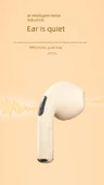 Bluetooth 5.3 Yarım Kulak İçi Kablosuz Kulaklık - Lotus Kökü Rengi (Premium) - 10