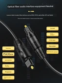8M Fiber Optik Ses Kablosu - Kare Port Karşı Port OD4.0 - 3