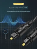 8M Fiber Optik Ses Kablosu - Kare Port Karşı Port OD4.0 - 4