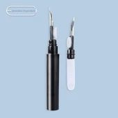 Kulaklık Temizleme Fırçası - Çok Fonksiyonlu Bluetooth Kulaklık Temizleme Kalemi - Siyah thumbnail 1