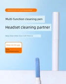 Kulaklık Temizleme Fırçası - Çok Fonksiyonlu Bluetooth Kulaklık Temizleme Kalemi - Siyah thumbnail 7