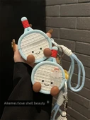 Huawei Freebuds SE2 için Sarı Tenis Raketi Kolye Uçlu Silikon Koruyucu Kılıf - 8