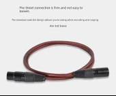 XLR Mikrofon Kablosu Çift Bağlantılı Ses Kablosu - 0.5 Metre - 8