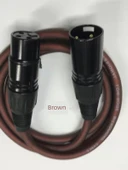 XLR Mikrofon Kablosu Çift Bağlantılı Ses Kablosu - 0.5 Metre - 1