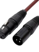XLR Mikrofon Kablosu Çift Bağlantılı Ses Kablosu - 0.5 Metre - 3