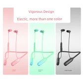 Boyundan Askılı Bluetooth Kulaklık - Siyah - Yarım Kulak İçi - 10