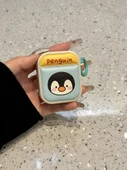 Sevimli Hayvan Deri AirPods Pro Kılıf - Sarı Ayı - 4