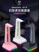 RGB Çok Fonksiyonlu Oyuncu Kulaklık Standı - Siyah Ultimate - 2